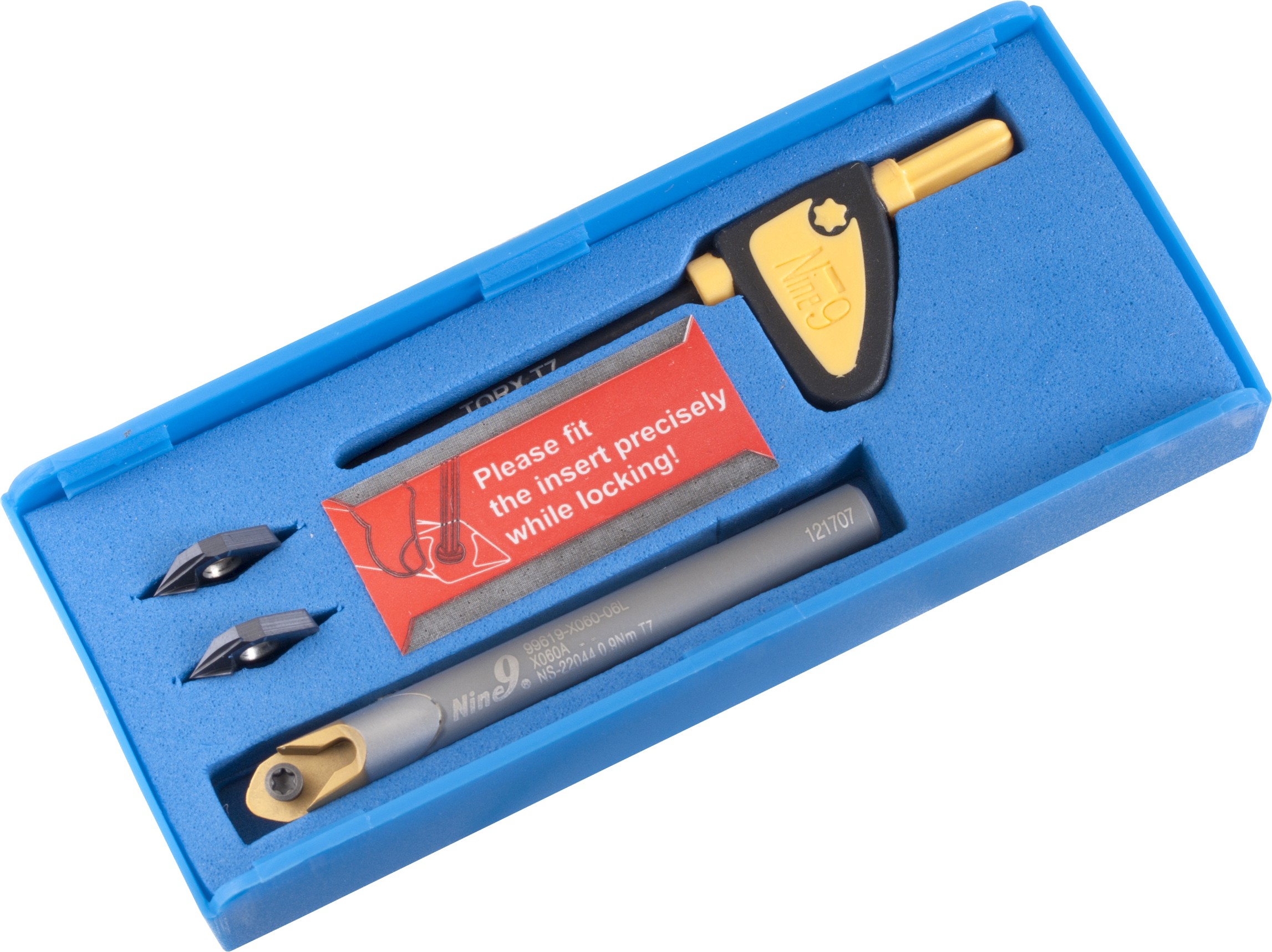 NINE9 X060 Mini Fasen Starterset mit Wendeschneidplatten