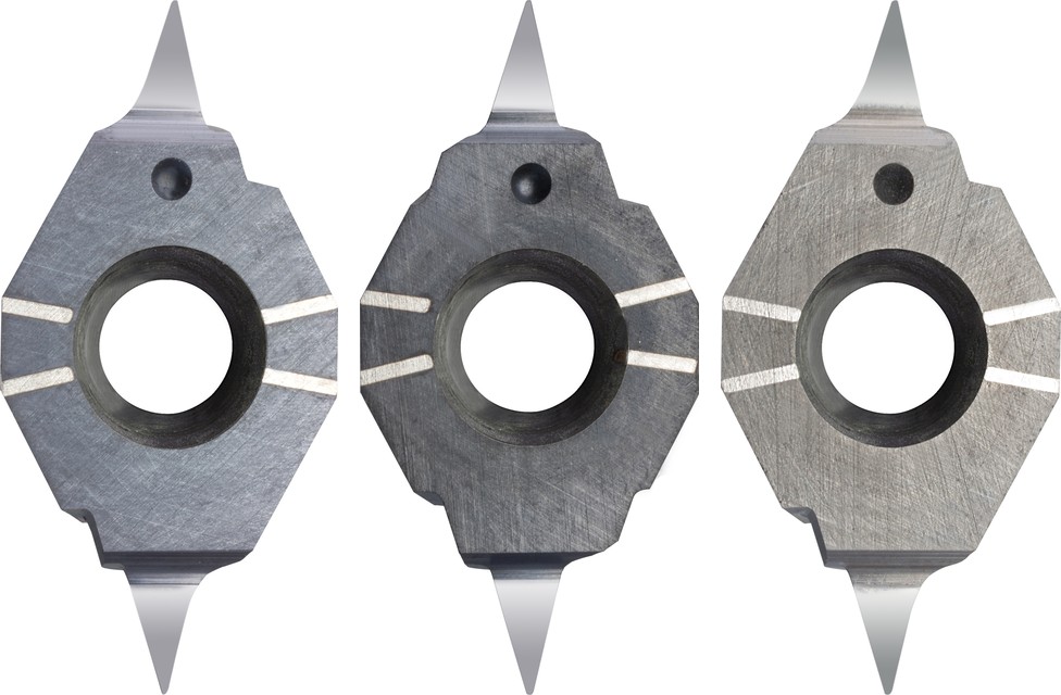 NINE9 X060 Wendeschneidplatten in drei Sorten: NC2032, NC2035, XP9001